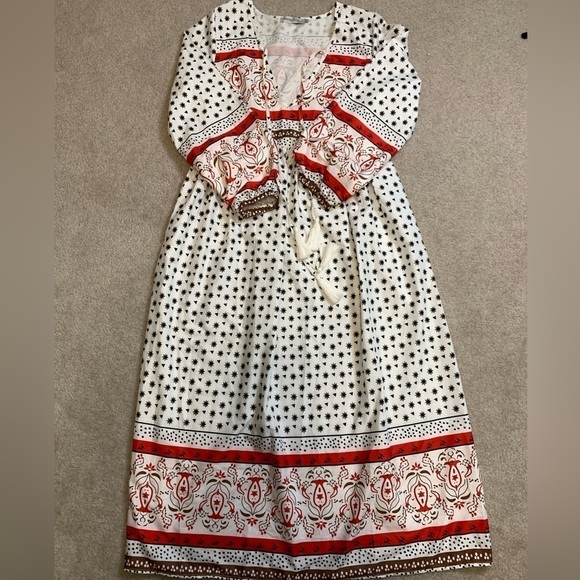 MISSLOOK  Boho Maxi Dress Women Long Sleeve Size Small - Picture 6 of 9